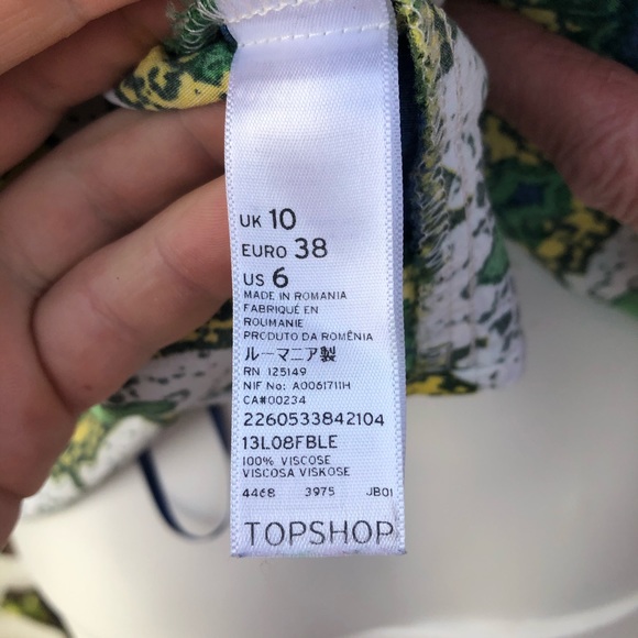 Topshop | peplum hem spaghetti strap tank top - Picture 4 of 4